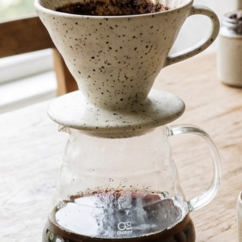 Japanese Stoneware Pour-Over & Carafe Set