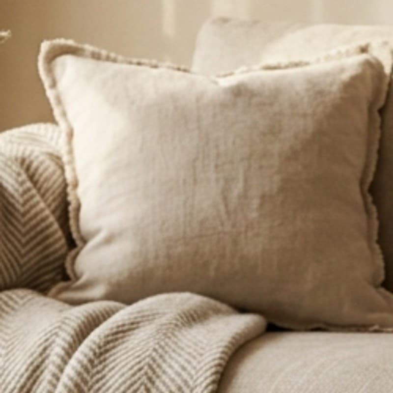 Washed European Flax Linen Cushion Cover
