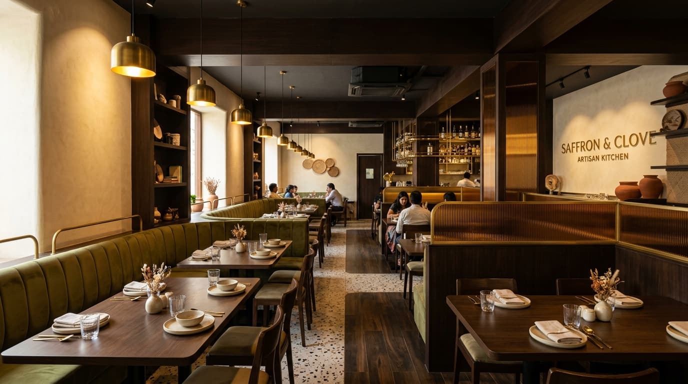 Saffron & Clove Dining Room in Indiranagar